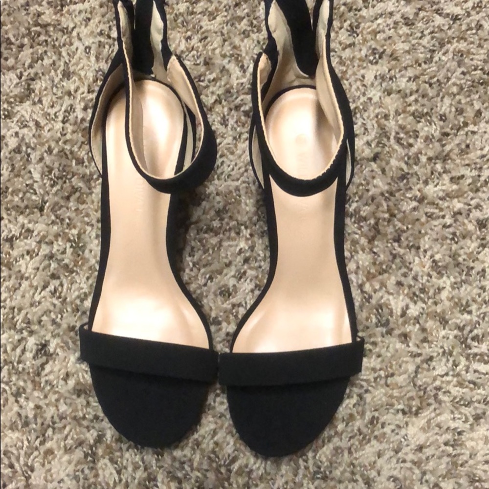 Black Ankle Strap Heels